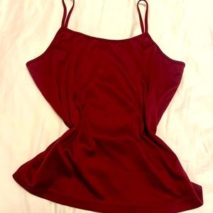 Y2k fitted red tank top